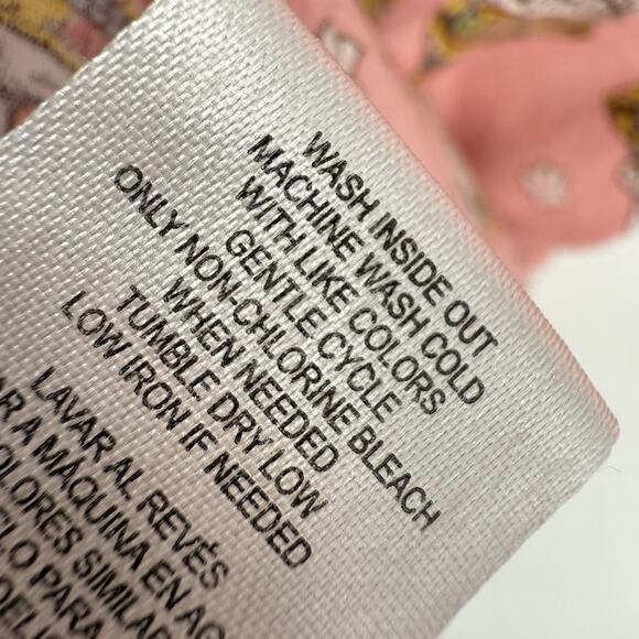 RF Brand Shirt Mens XXL Pink Skull Floral Hawaiian Button Up Short Sleeve 90s - Picture 5 of 9